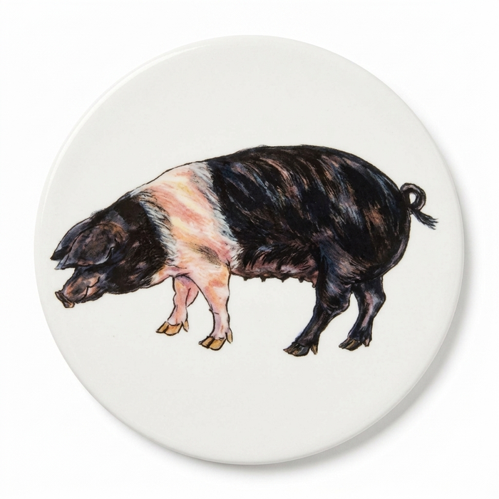 Saddleback Pig Coaster