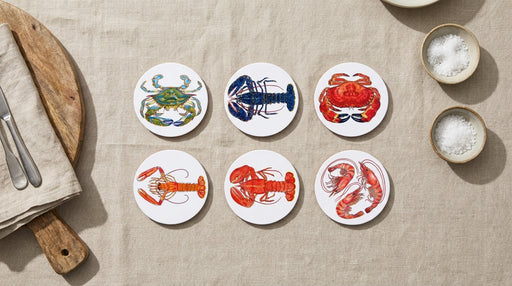 Crustacean Coaster Set lifestyle