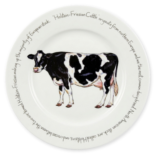 Holstein Friesian Cow 30cm Plate
