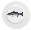 Sea Bass 19cm Flat Rimmed Plate
