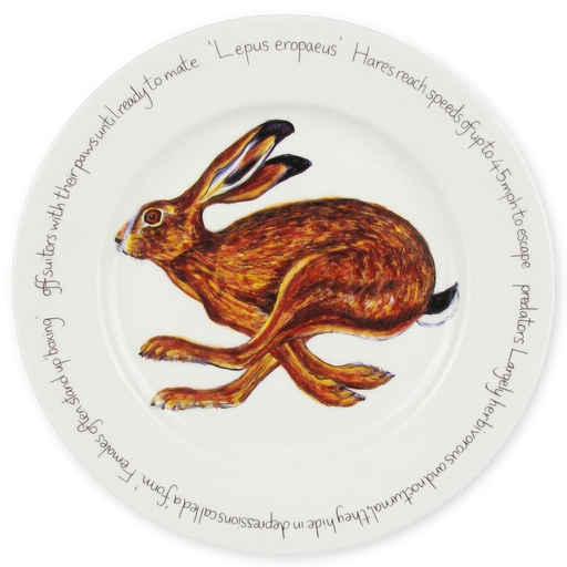 Hare Running 30cm Plate