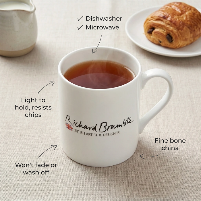 SEA FISH Mug (large size) in use