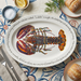 North American Lobster 39cm oval plate lifestyle