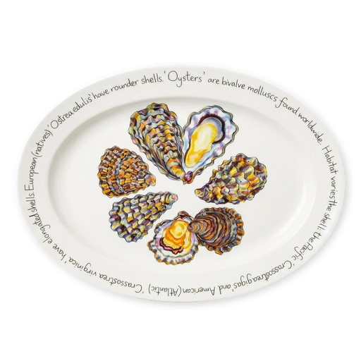 oysters oval plate