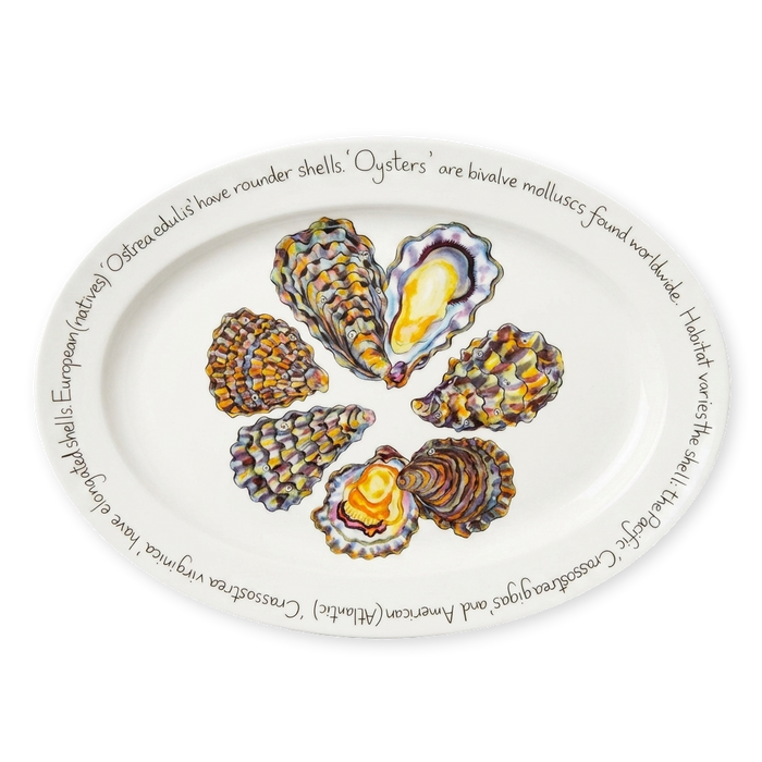 oysters oval plate