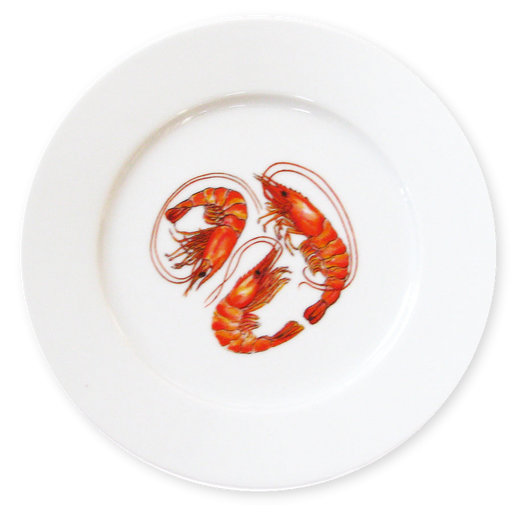 Richard Bramble Shrimp & Prawn 19cm Plate