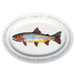 cutthroat trout oval plate