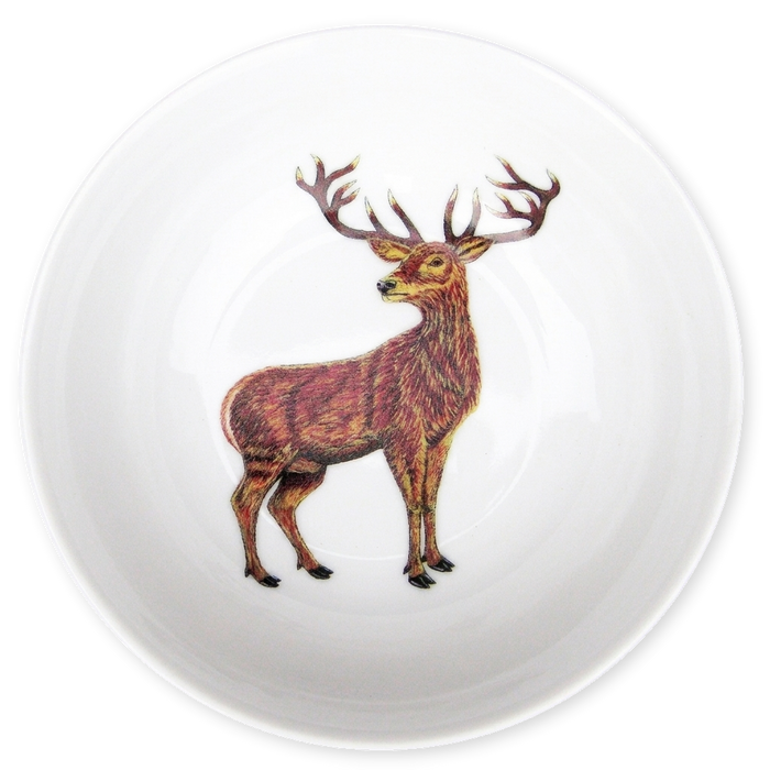stag standing bowl