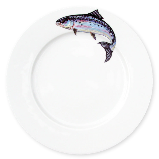 Richard Bramble Salmon 26cm Plate