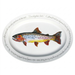 Cutthroat Trout 39cm oval plate