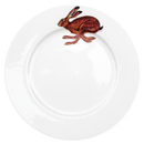Hare Running 26cm Flat Rimmed Plate