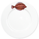 Plaice 26cm Flat Rimmed Plate