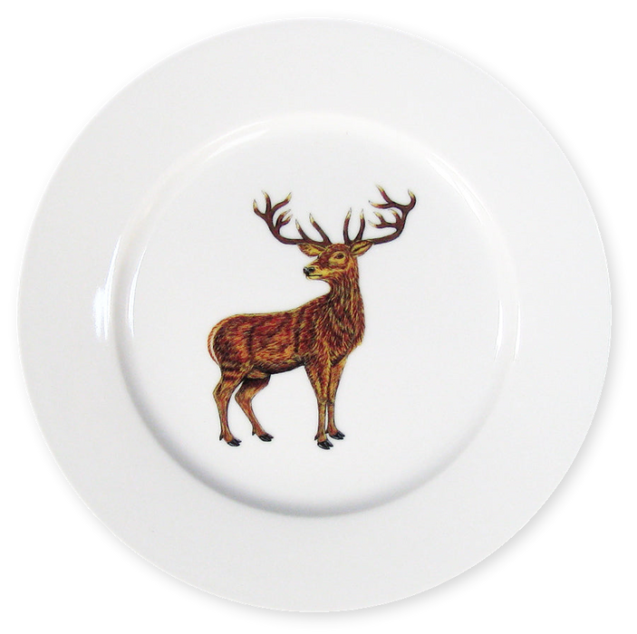 Richard Bramble Stag Standing 19cm Plate