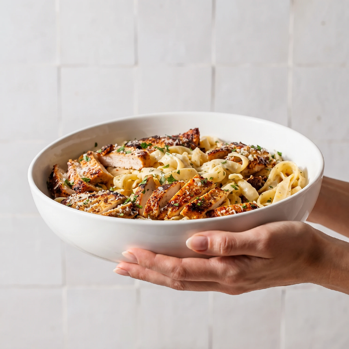 28cm bowl with pasta dish lifestyle