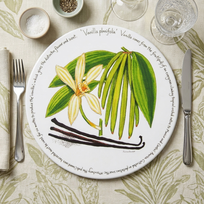 Vanilla Tablemat styled on the table