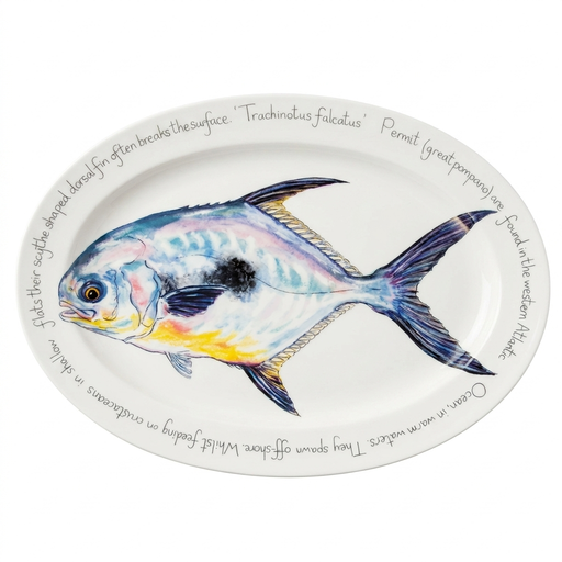 Permit 39cm oval plate