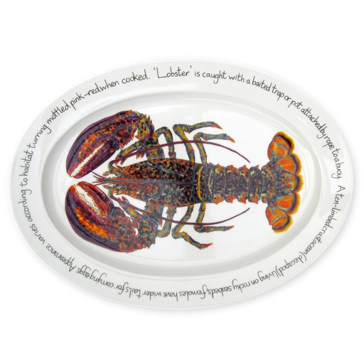 north american lobster oval plate