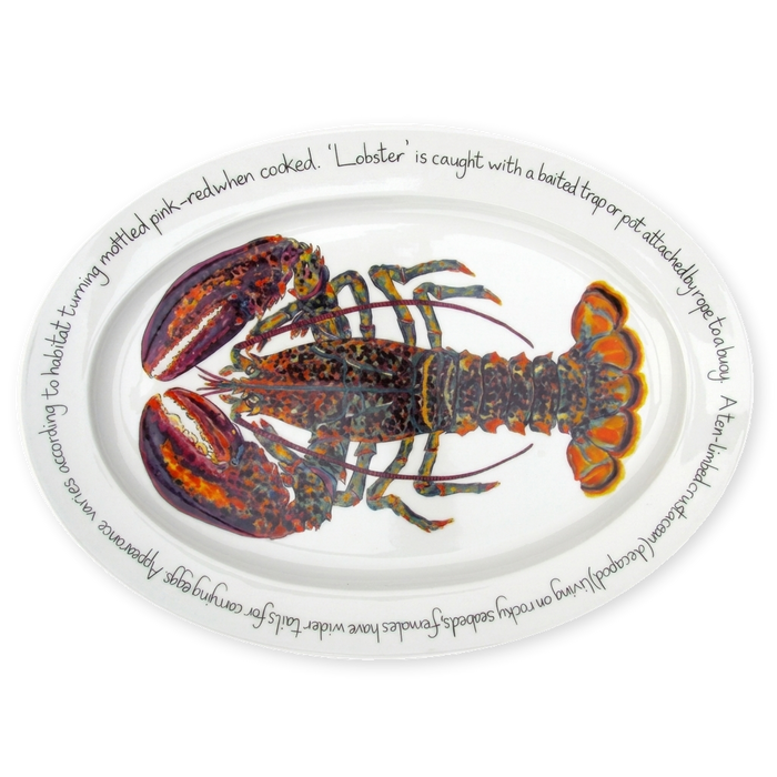 north american lobster oval plate