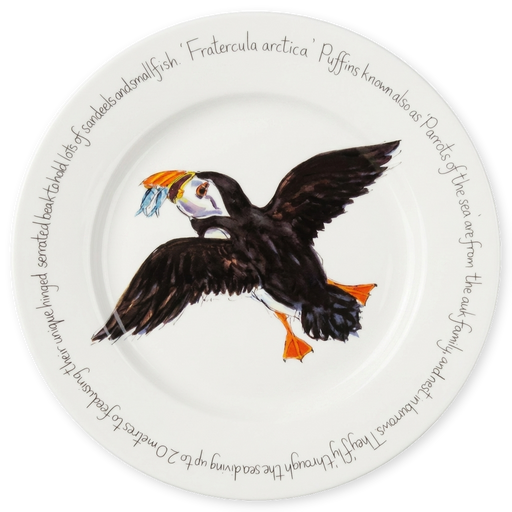Puffin Flying 30cm Plate