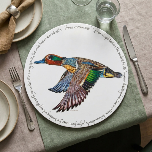 Green-winged teal tablemat