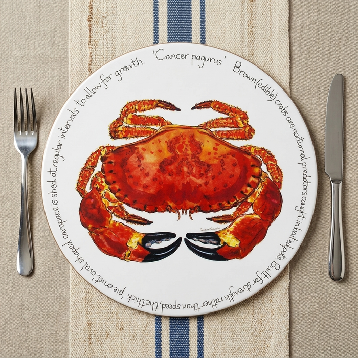 Crab Tablemat styled on the table