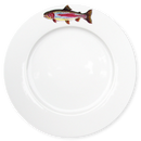 Rainbow Trout 26cm Flat Rimmed Plate