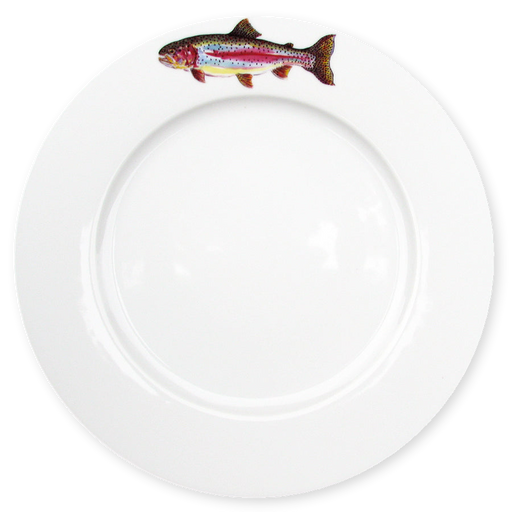 Richard Bramble Rainbow Trout 26cm Plate