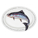 Salmon 39cm oval plate