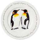 King Penguins 30cm Flat Rimmed Plate