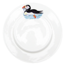 Puffin Swimming 26cm Flat Rimmed Plate