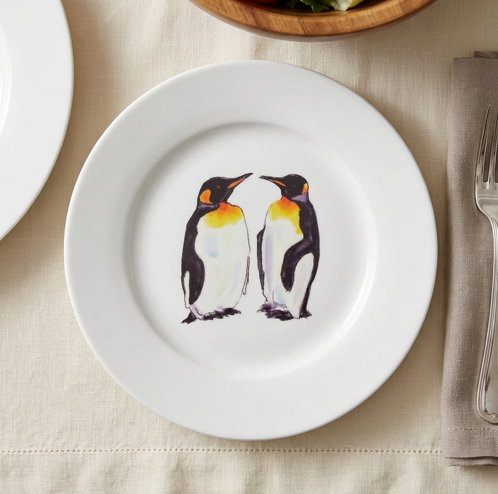 Richard Bramble King Penguin 19cm Plate lifestyle