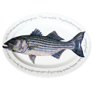 Striped Bass 39cm (15.4") Oval Plate
