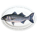 striped bass oval plate
