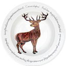 Stag Standing 30cm Deep Rimmed Plate