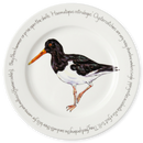Oystercatcher Standing 30cm Flat Rimmed Plate | Richard Bramble