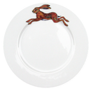 Hare Leaping 26cm Flat Rimmed Plate