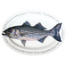 Striped Bass 39cm oval plate