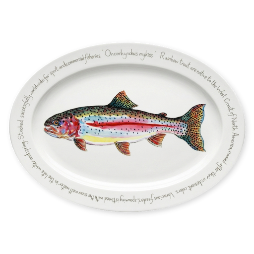 rainbow trout oval plate