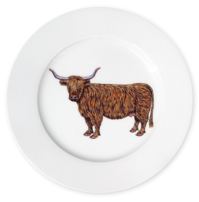 Richard Bramble Highland Cow 19cm Plate