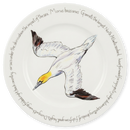 Gannet Diving 30cm Flat Rimmed Plate