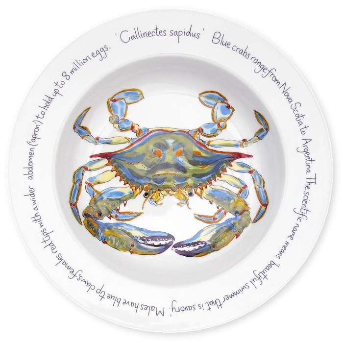 Blue Crab 30cm Plate