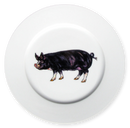 Berkshire Pig 19cm Flat Rimmed Plate