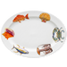 fish and shellfish US south coast oval plate