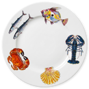 Fish & Shellfish 30cm Flat Rimmed Plate