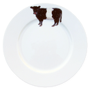 Belted Galloway Cow 26cm Flat Rimmed Plate