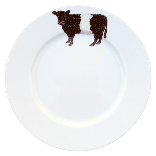 Richard Bramble Belted Galloway Cow 26cm Plate