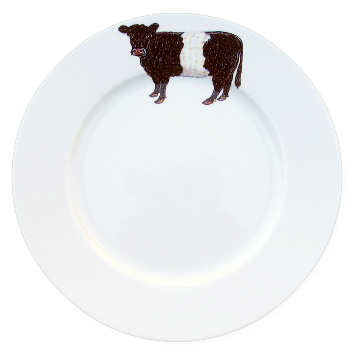 Richard Bramble Belted Galloway Cow 26cm Plate