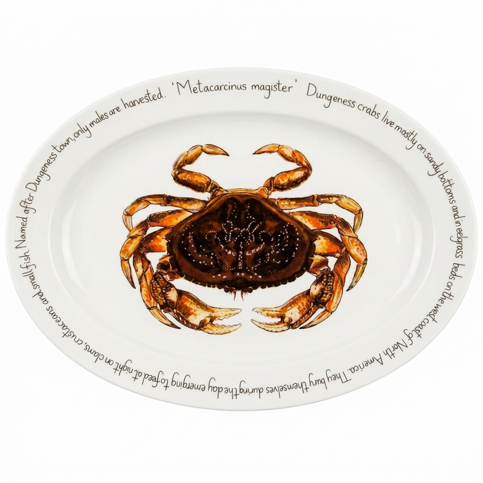Dungeness Crab 39cm oval plate