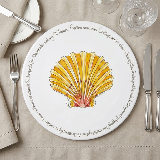 Scallop tablemat