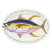Yellowfin Tuna 39cm oval plate